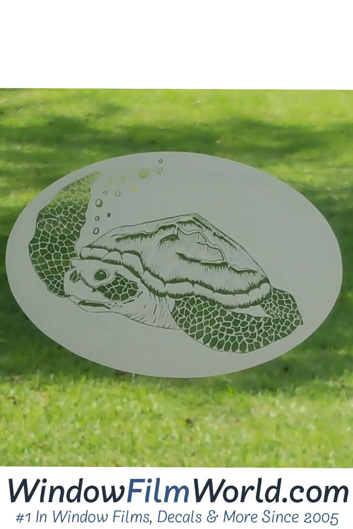 Oval Sea Turtle  | (Static Cling )