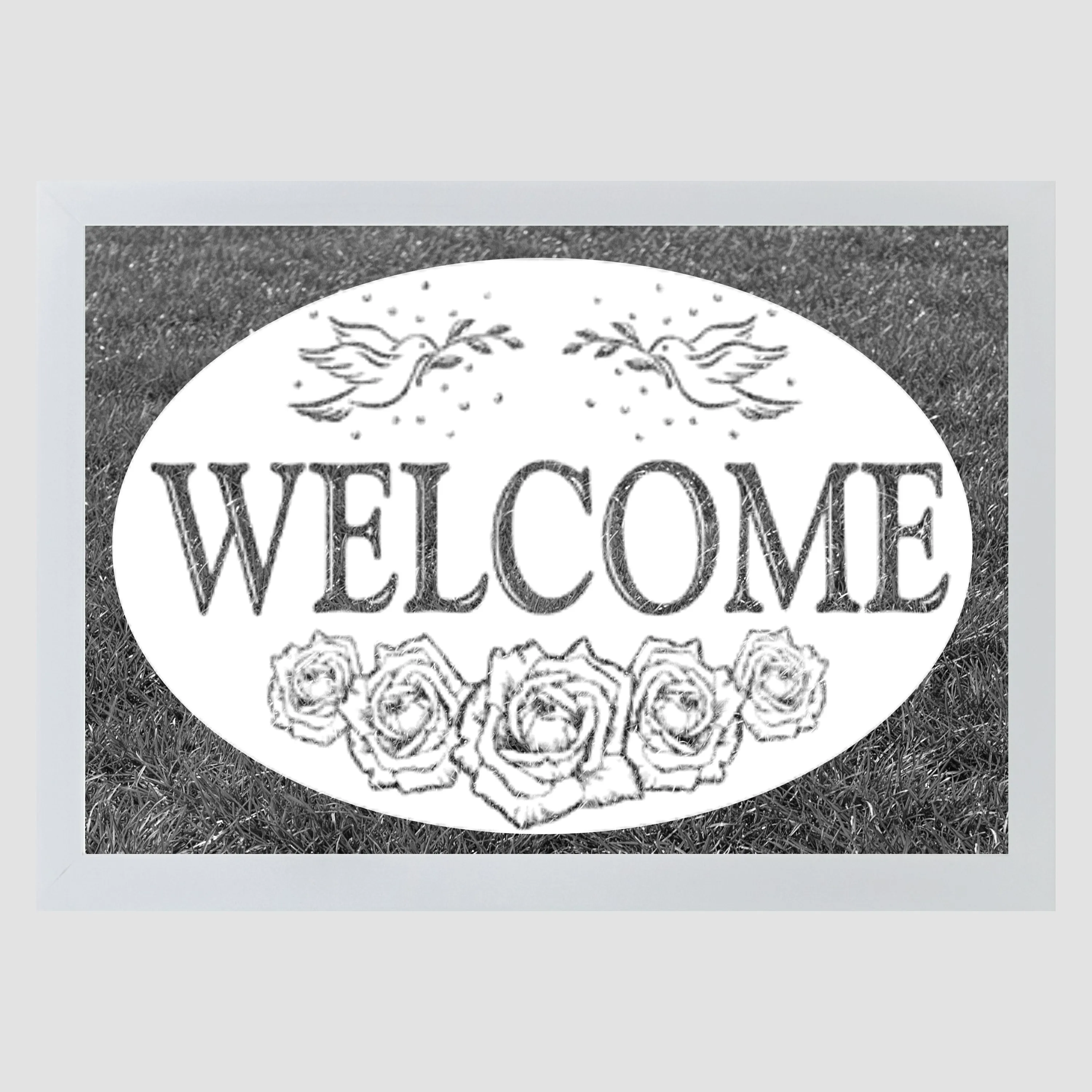 Oval  Welcome | (Static Cling)