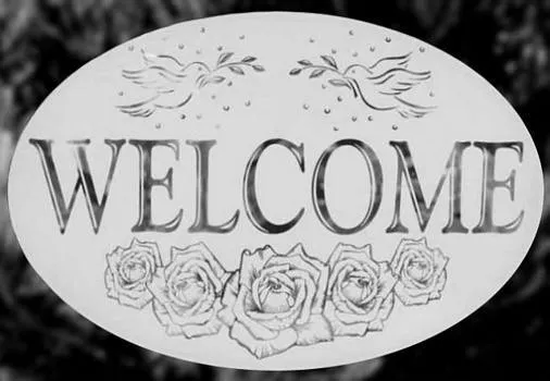 Oval  Welcome | (Static Cling)
