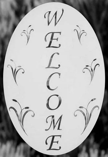 Oval  Welcome | (Static Cling)