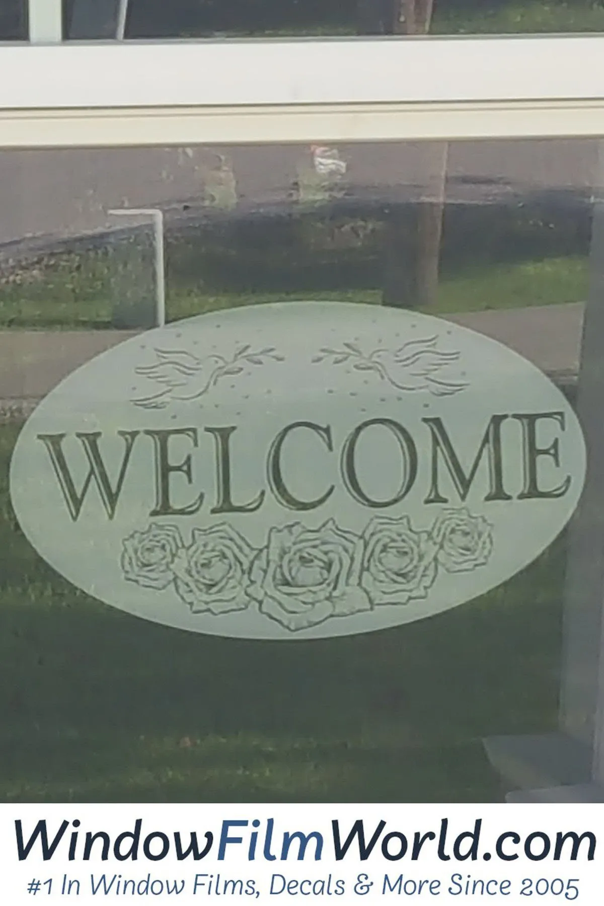 Oval  Welcome | (Static Cling)