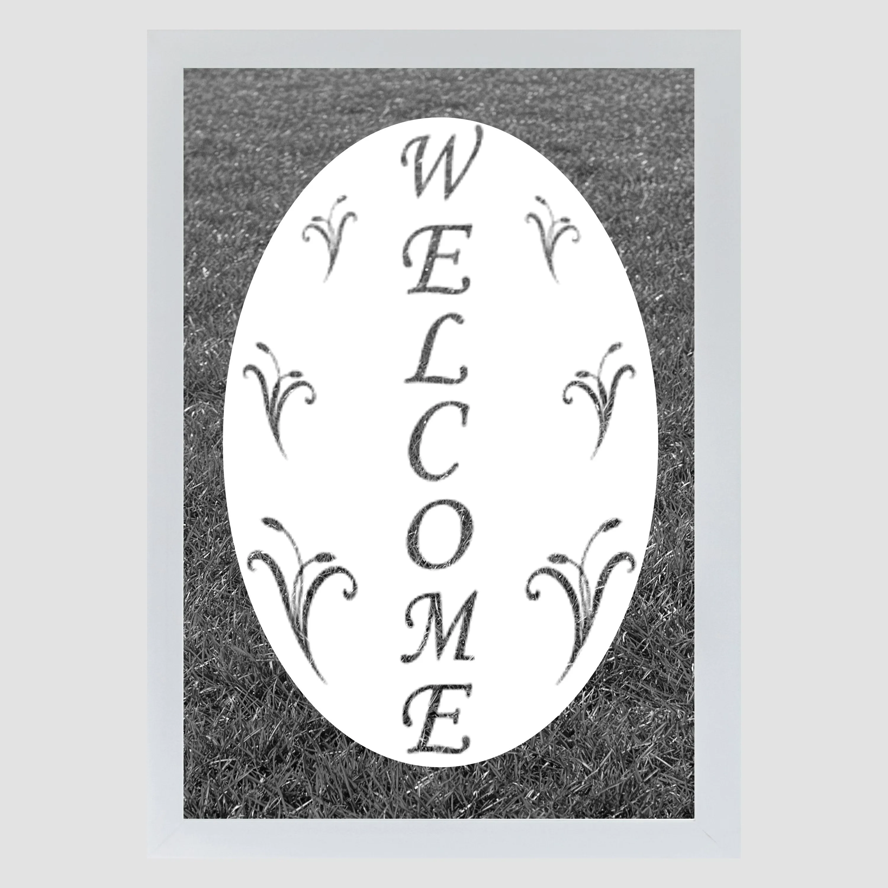 Oval  Welcome | (Static Cling)