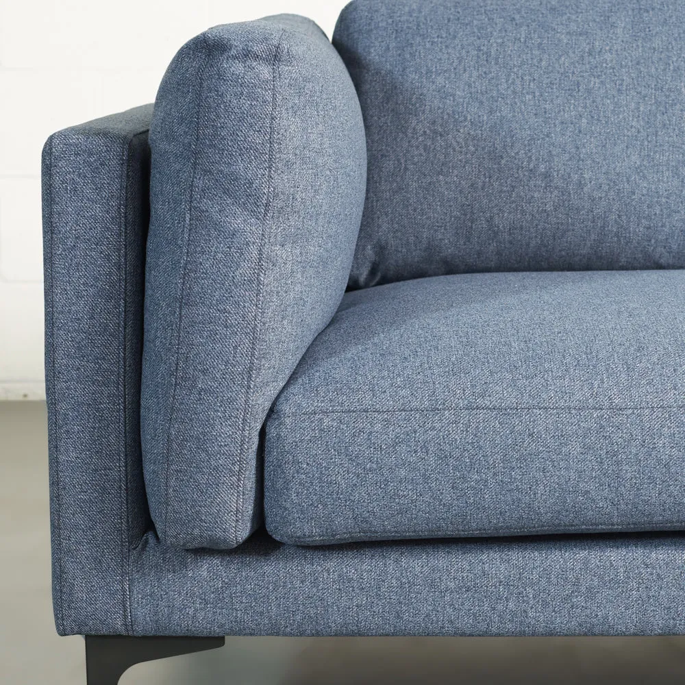 OWEN - Blue Fabric Sofa - FINAL SALE