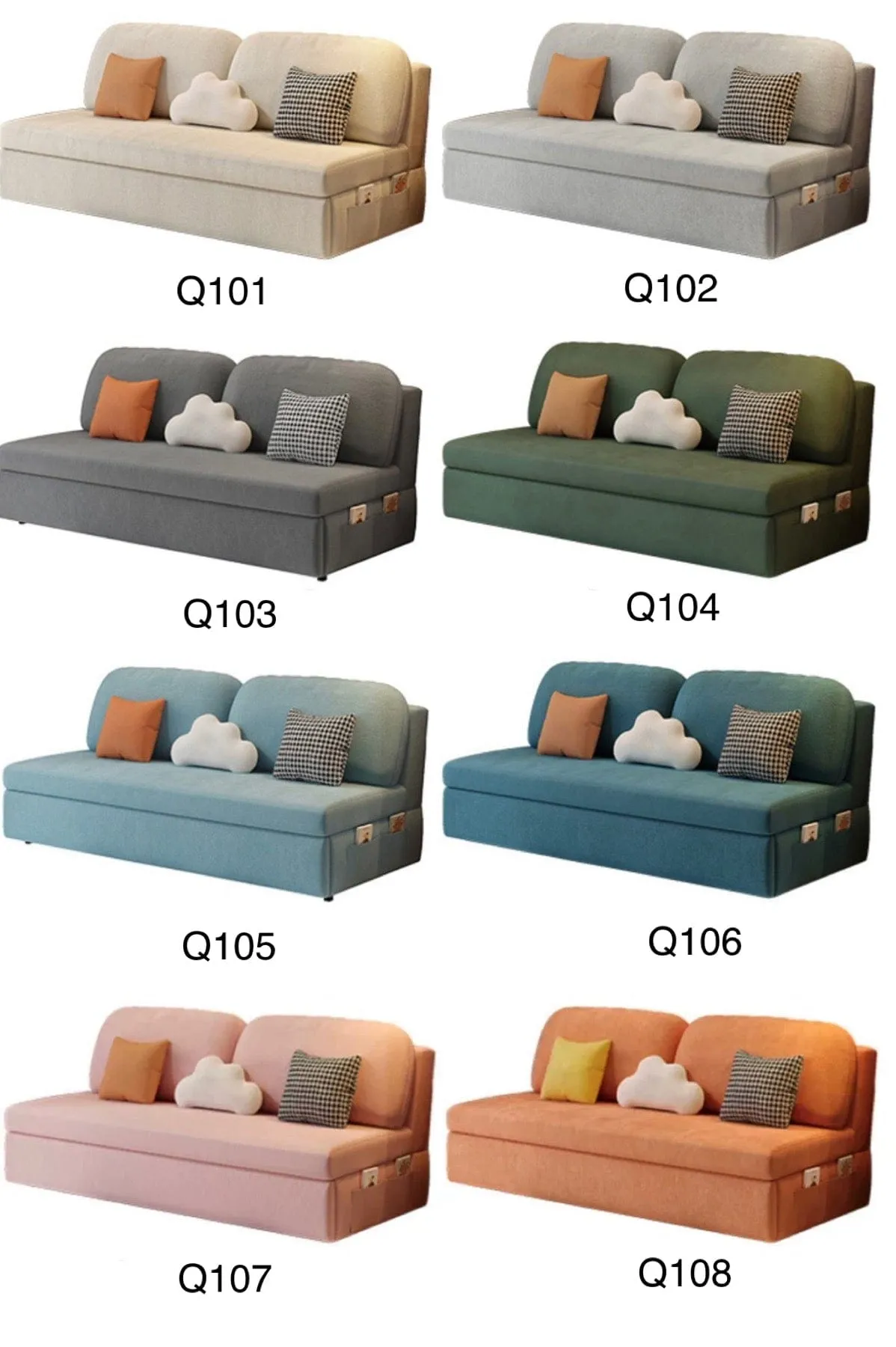 Perry Scratch Resistant Storage Sofa Bed