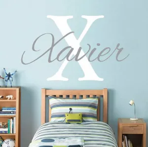 Personalised Nursery Wall Decals -Capital Letter   Name