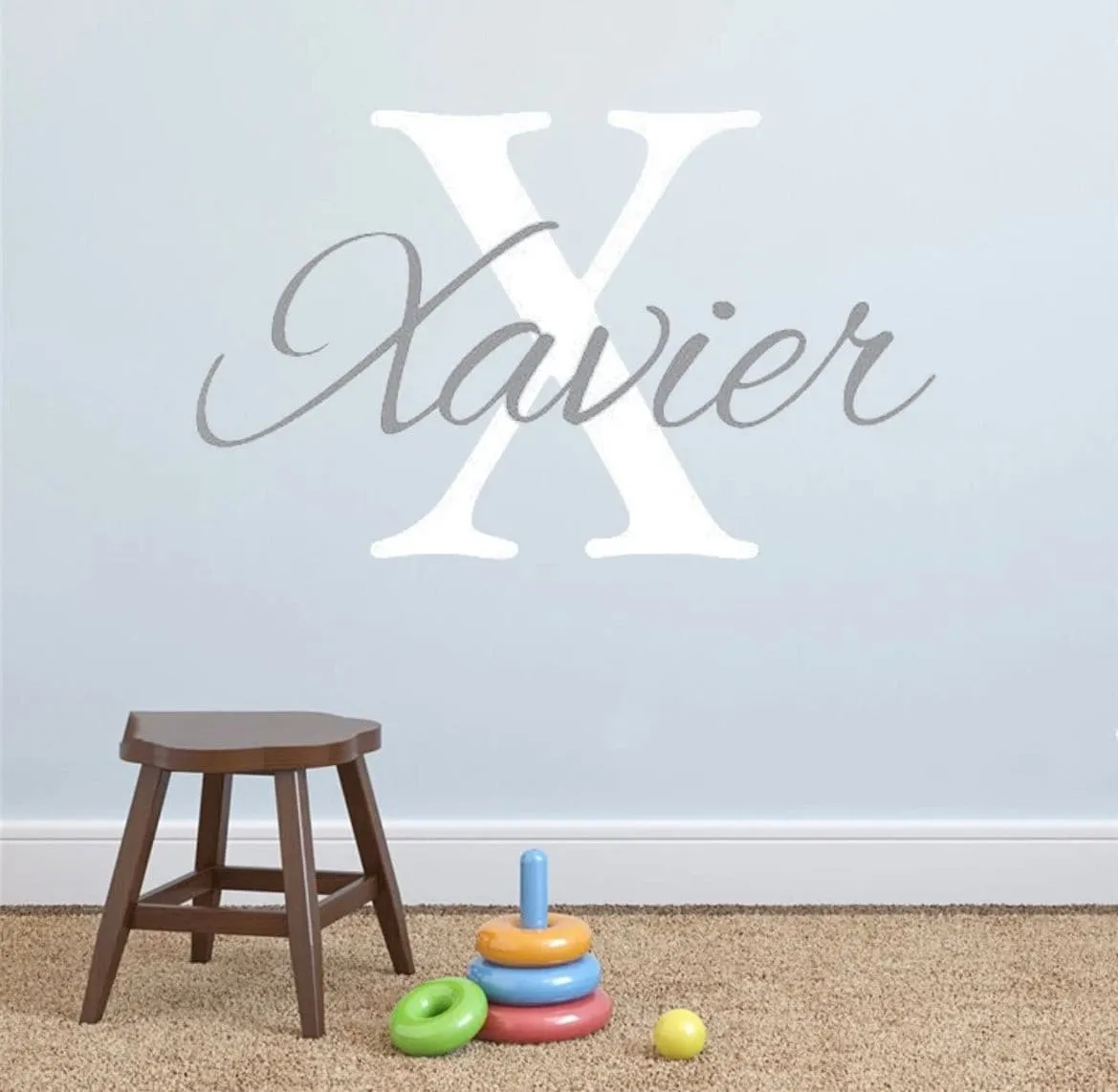 Personalised Nursery Wall Decals -Capital Letter   Name