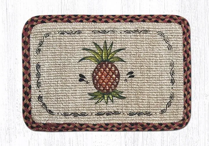 Pineapple Wicker Weave Table Accents