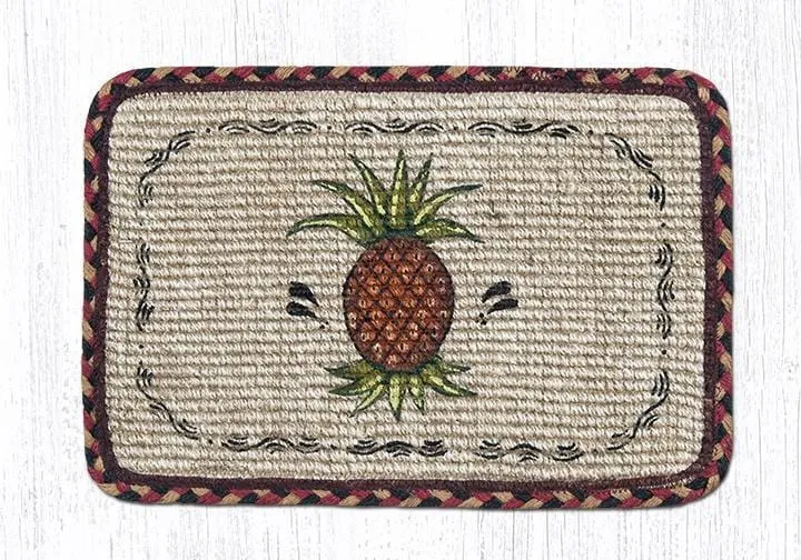 Pineapple Wicker Weave Table Accents