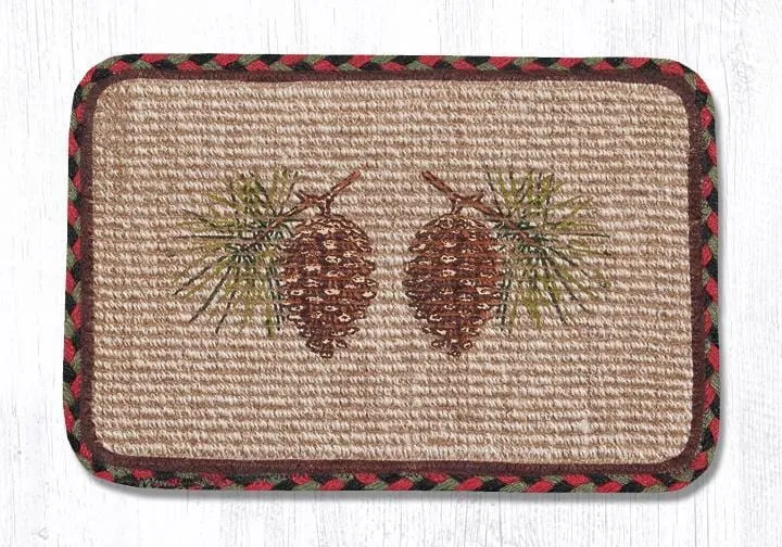 Pinecone Wicker Weave Table Accents