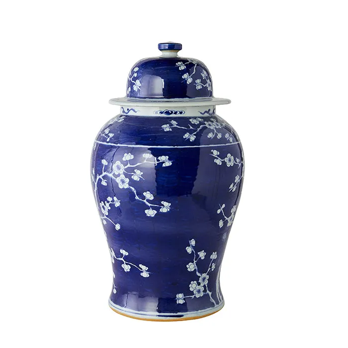 Plum Tree Temple Jar