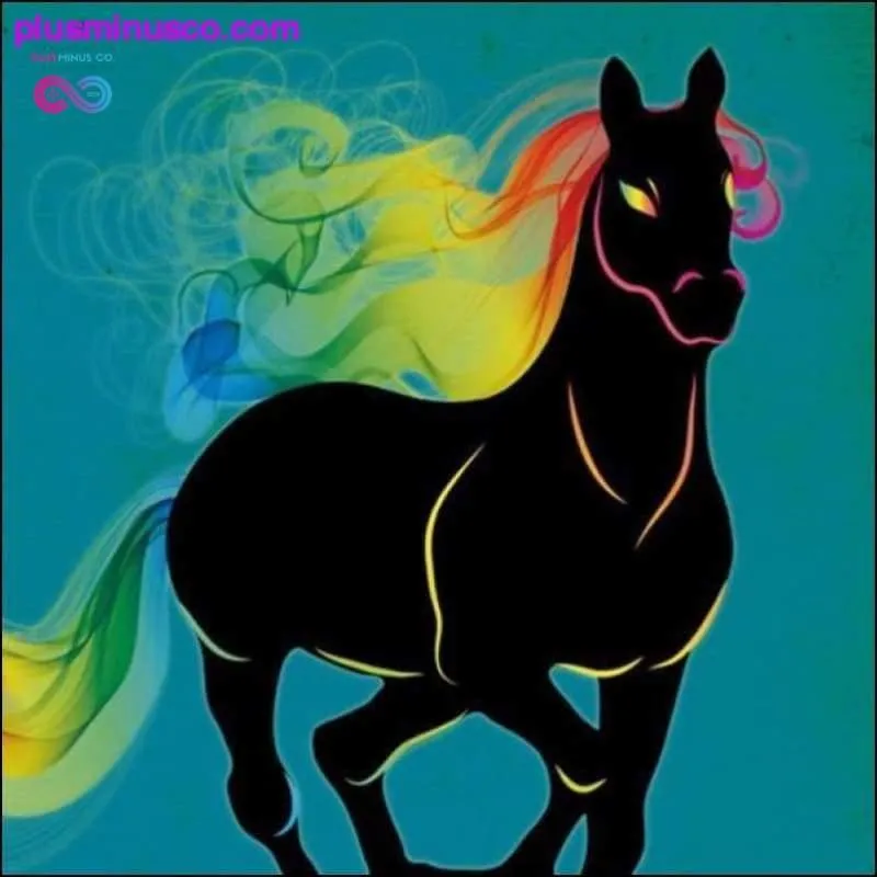 Rainbow Haired Horse Wall Sticker