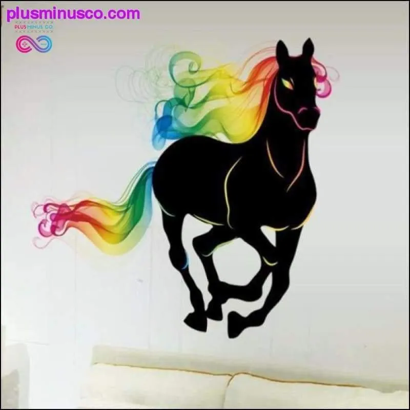 Rainbow Haired Horse Wall Sticker