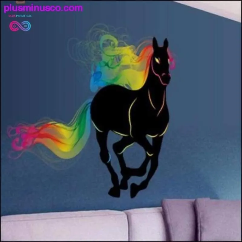 Rainbow Haired Horse Wall Sticker