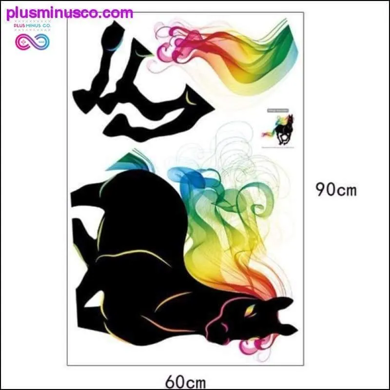 Rainbow Haired Horse Wall Sticker