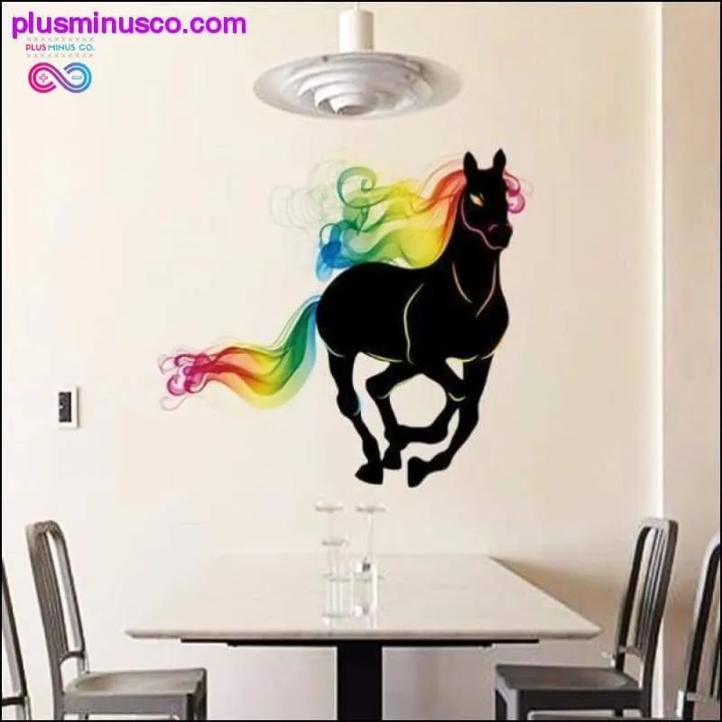 Rainbow Haired Horse Wall Sticker