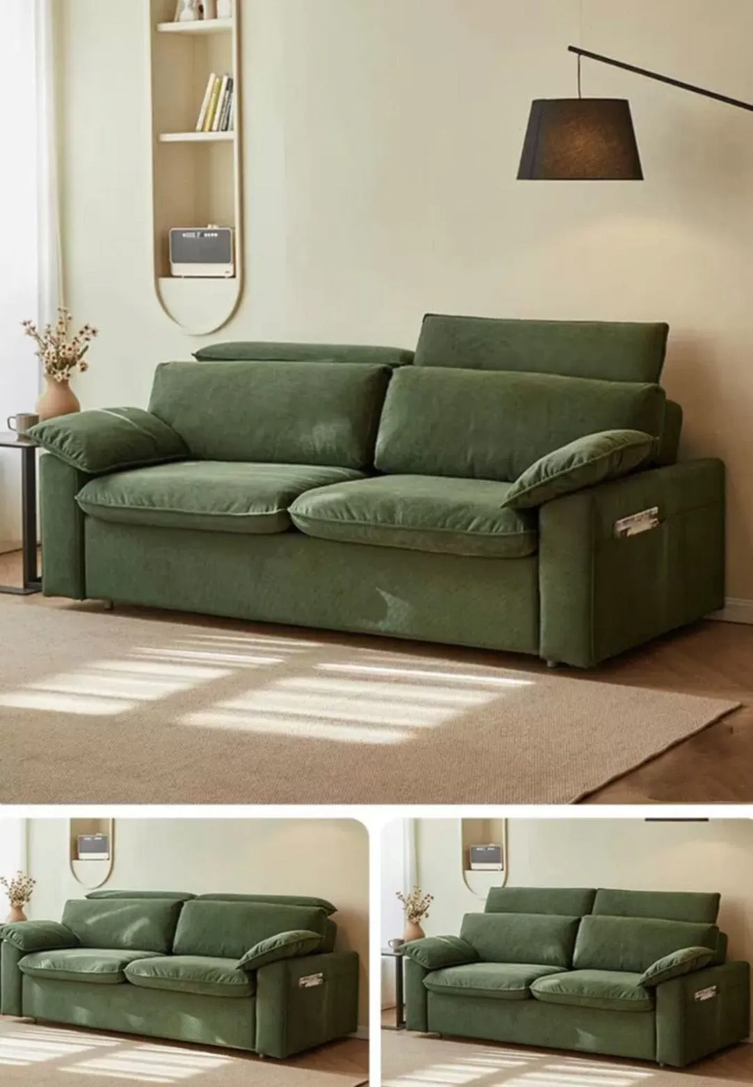 Randell Foldable Sofa Bed with Mattress