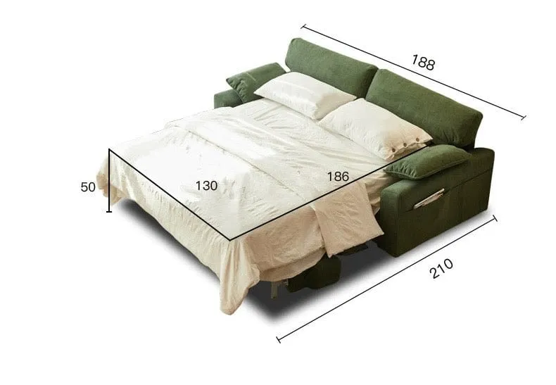 Randell Foldable Sofa Bed with Mattress