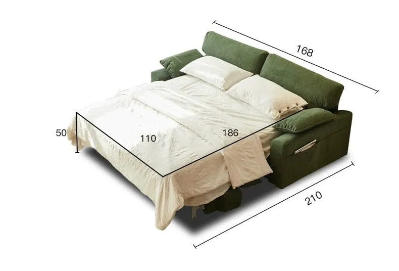 Randell Foldable Sofa Bed with Mattress