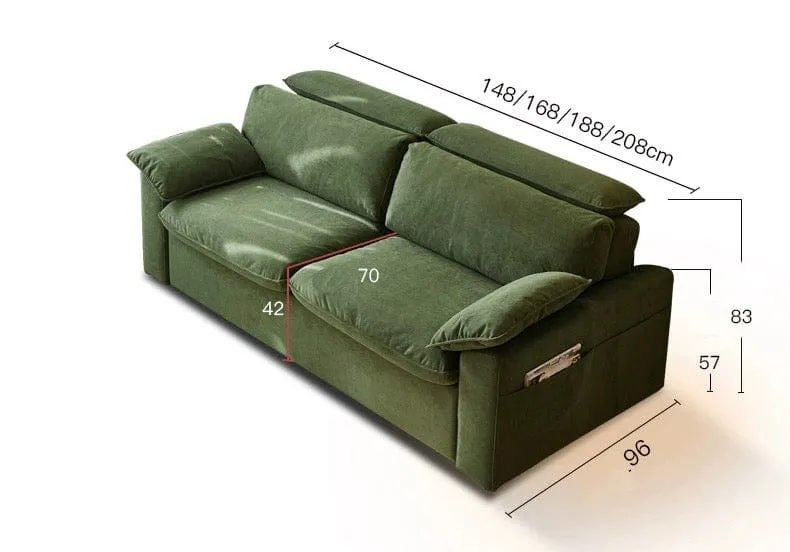 Randell Foldable Sofa Bed with Mattress