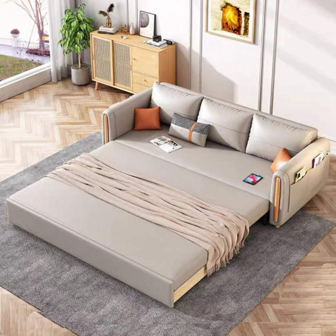 Raven Scratch Resistant Electric Sofa Bed