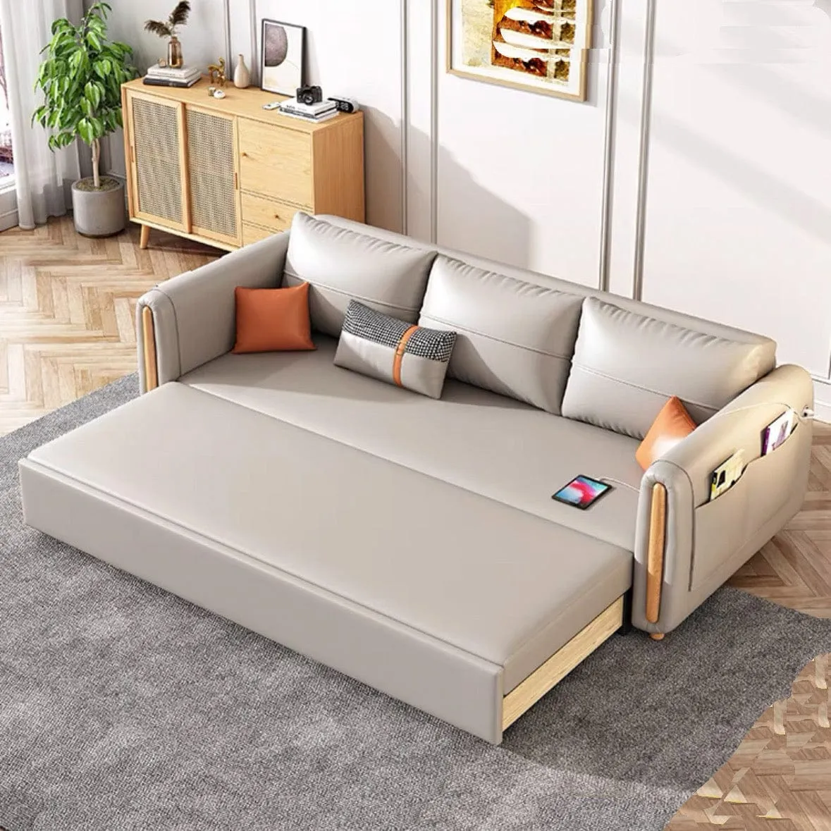 Raven Scratch Resistant Electric Sofa Bed
