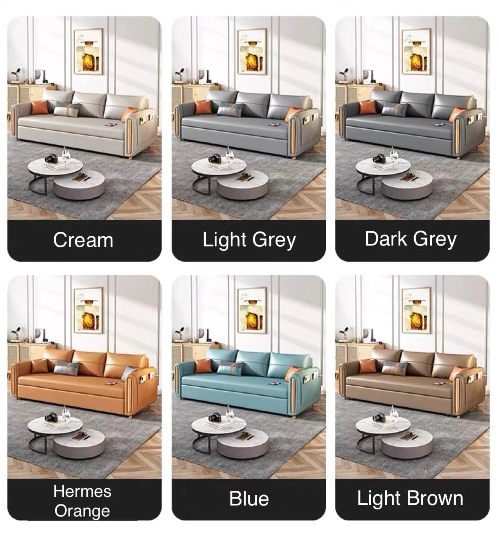 Raven Scratch Resistant Electric Sofa Bed