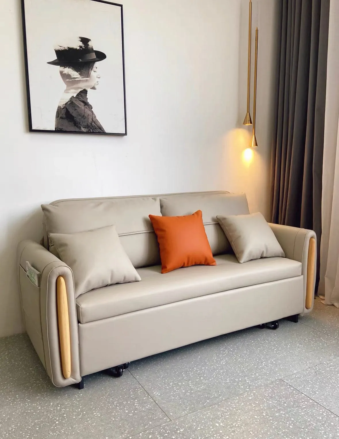 Raven Scratch Resistant Electric Sofa Bed