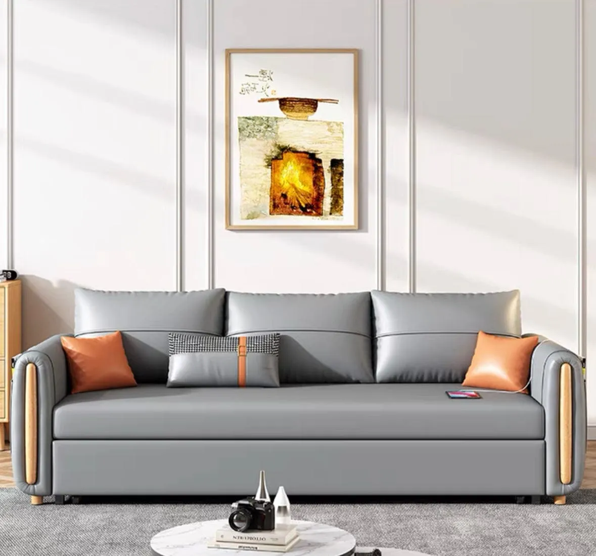 Raven Scratch Resistant Electric Sofa Bed