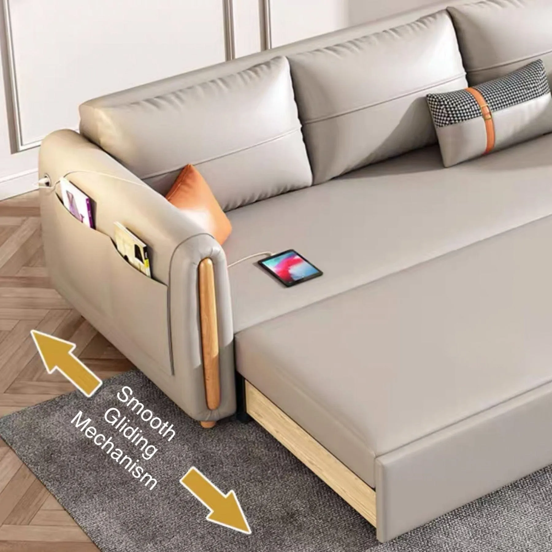 Raven Scratch Resistant Electric Sofa Bed