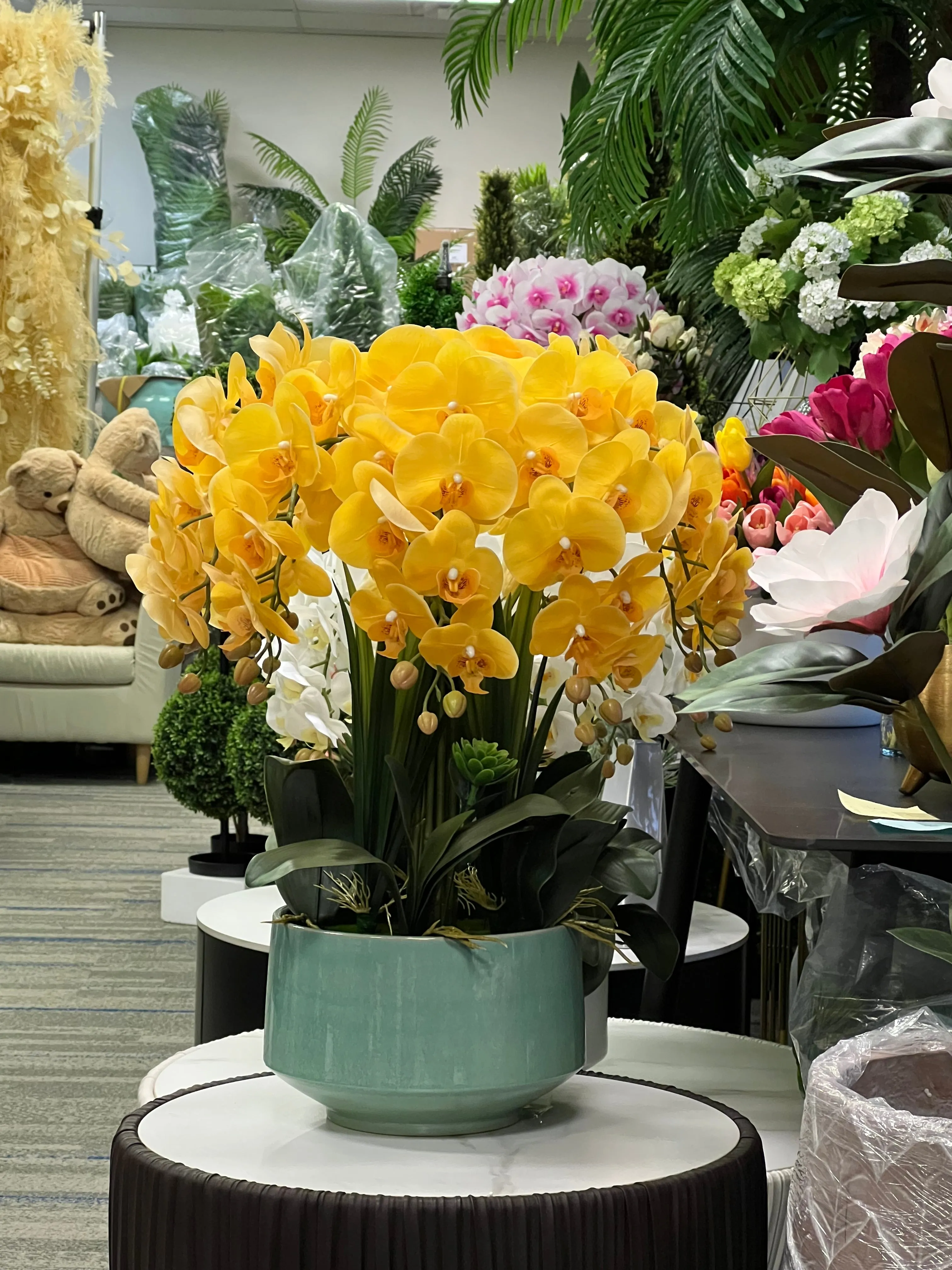 Real touch Artificial Orchid Flower Arrangement (10 stems )