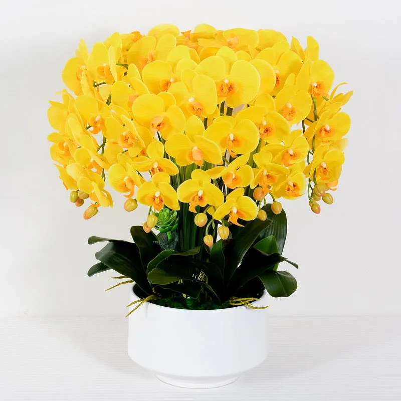 Real touch Artificial Orchid Flower Arrangement (10 stems )