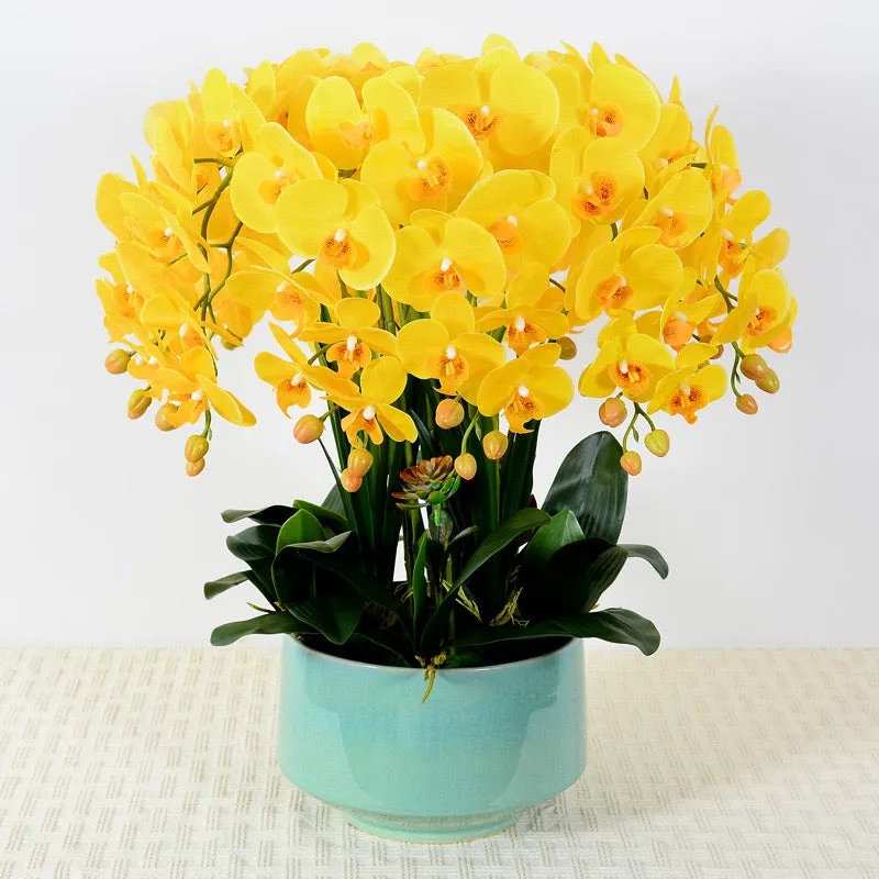 Real touch Artificial Orchid Flower Arrangement (10 stems )
