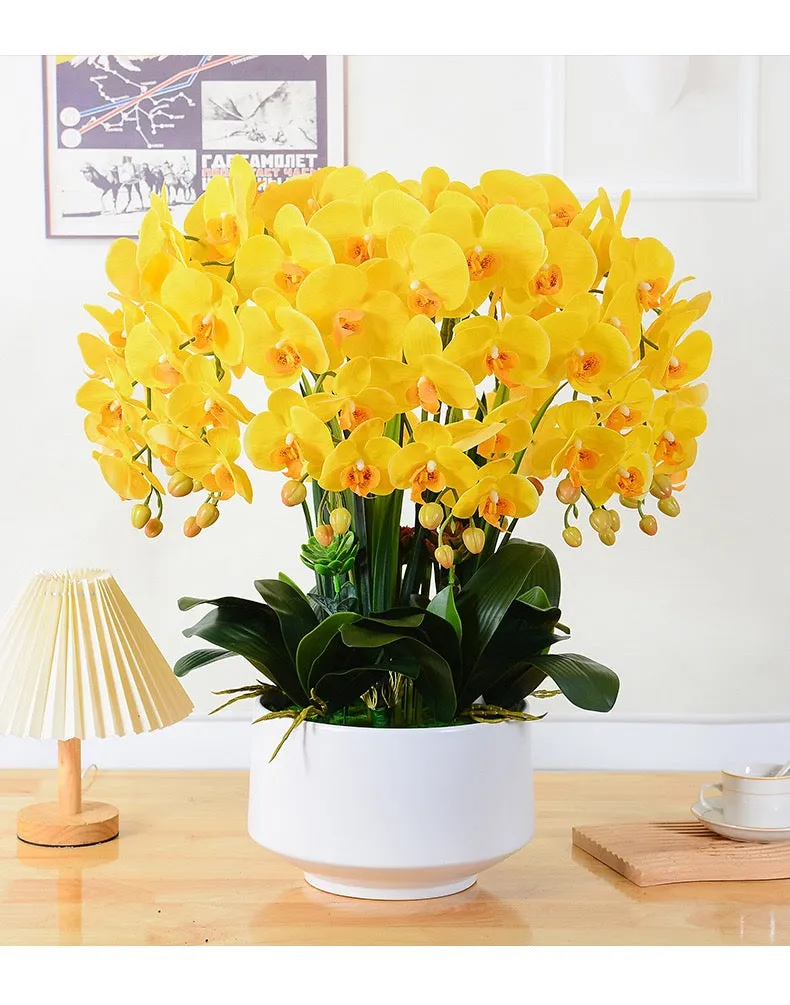 Real touch Artificial Orchid Flower Arrangement (10 stems )