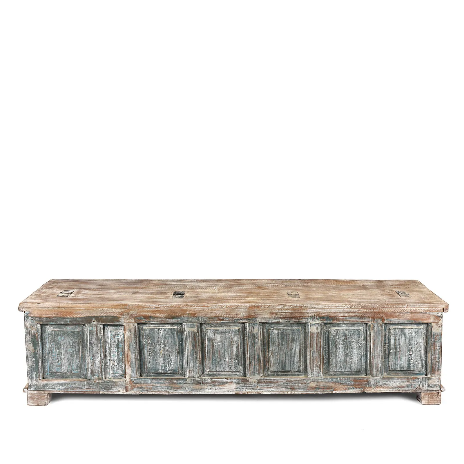Reclaimed Teak Sunburst Blanket Chest