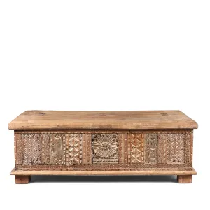 Reclaimed Teakwood Blanket Chest With Painted Finish