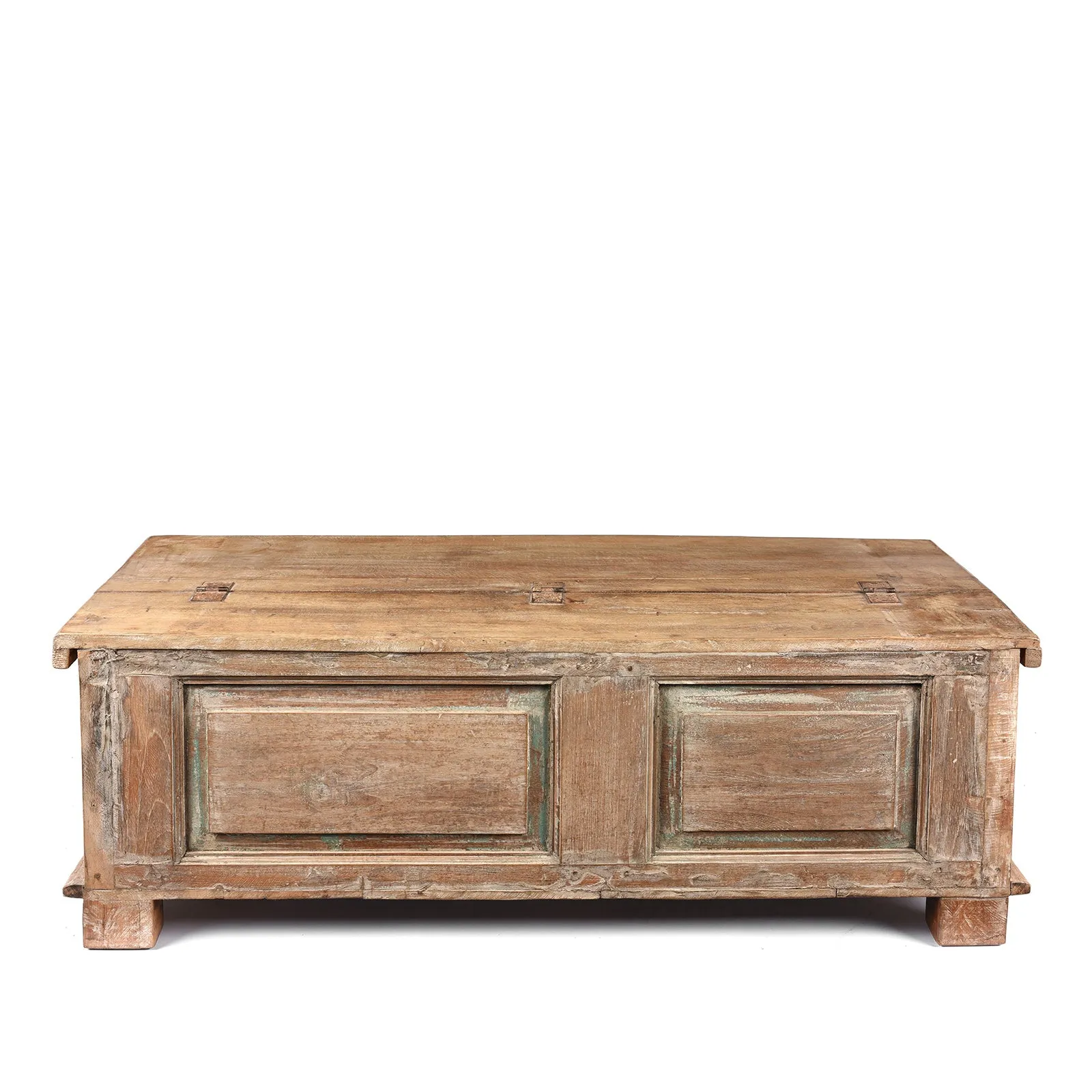 Reclaimed Teakwood Blanket Chest With Painted Finish