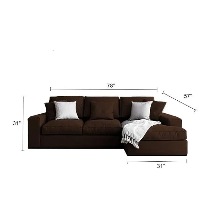 Reiko L-Shape 4 Seater Sofa for Living Room