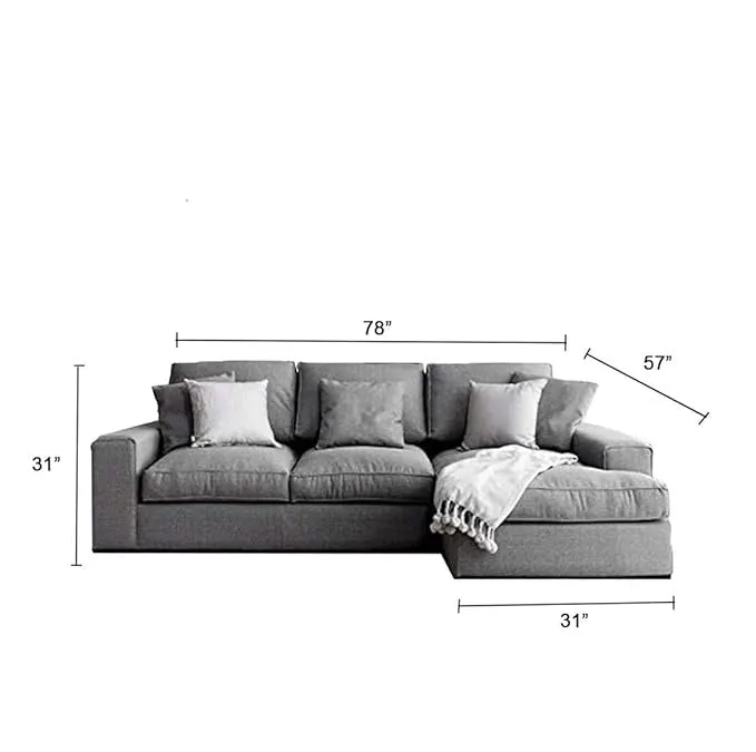 Reiko L-Shape 4 Seater Sofa for Living Room