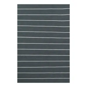 Ripple Slate Stripe Reversible Rug
