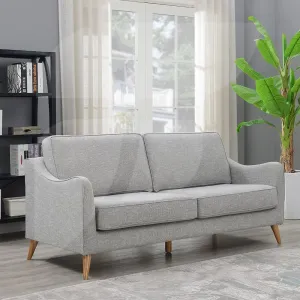 Robyn Grey Linen Linen 3 Seater Sofa