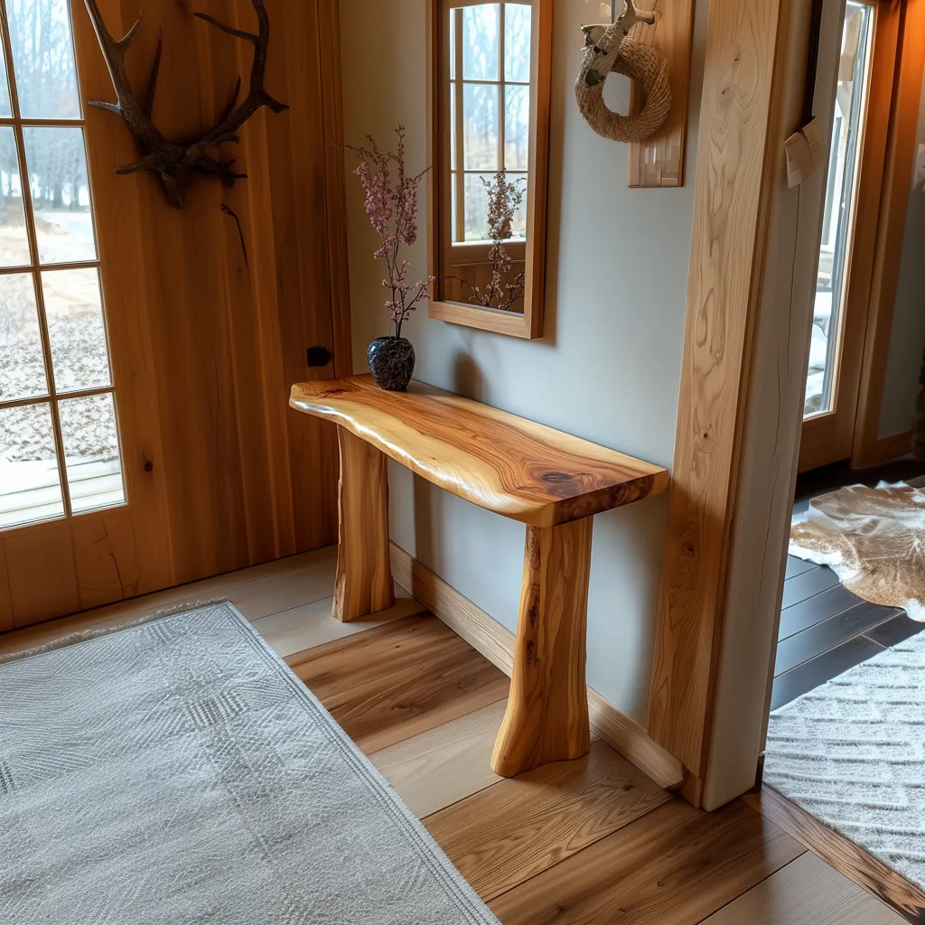 Rustic Side table console table modern custom