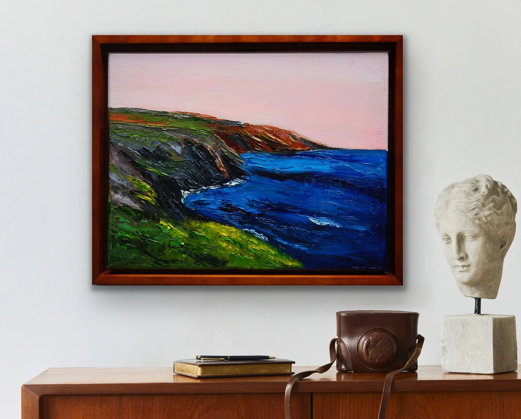 Santa Cruz Sunset-Original Oil Painting