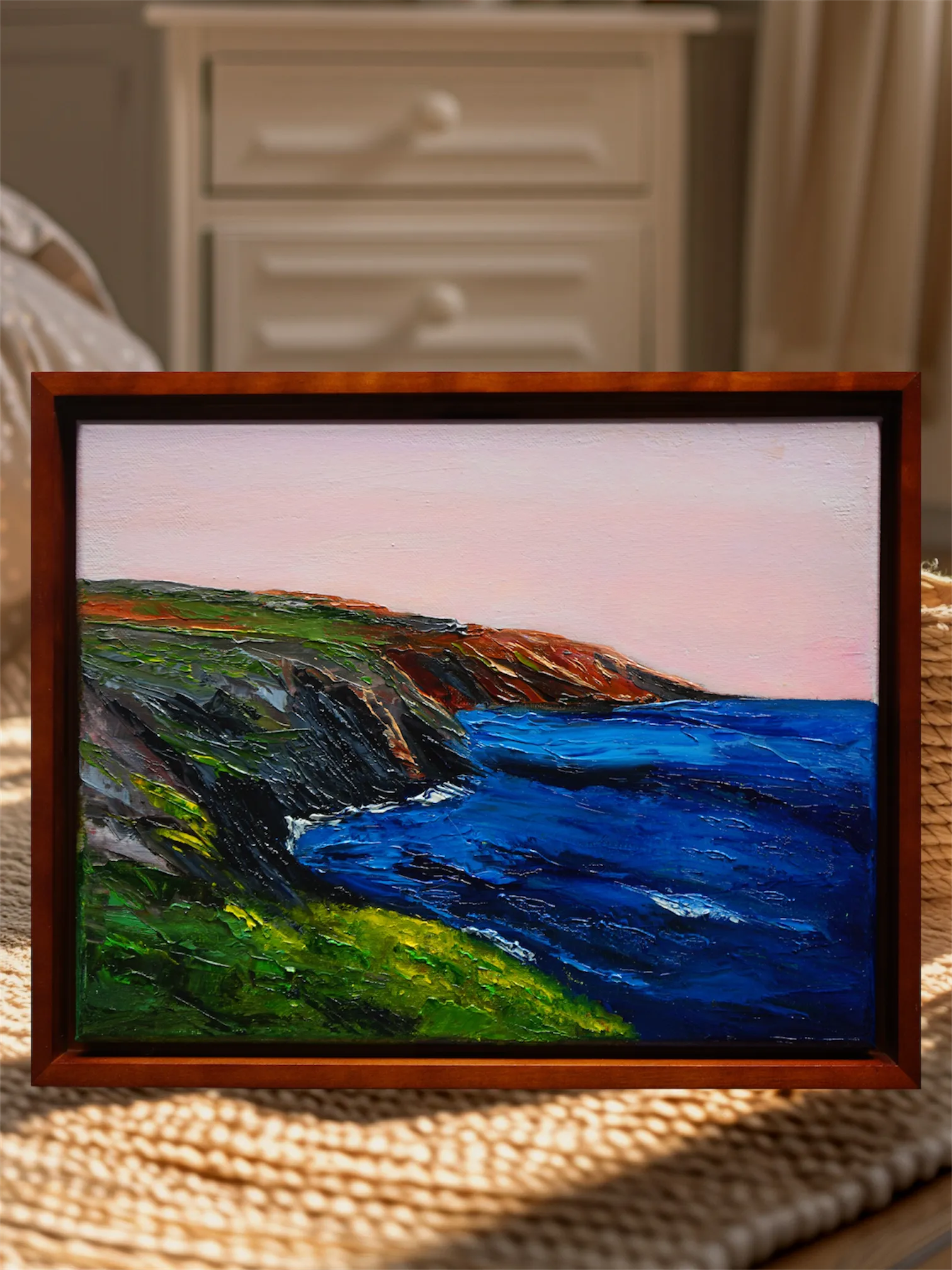 Santa Cruz Sunset-Original Oil Painting
