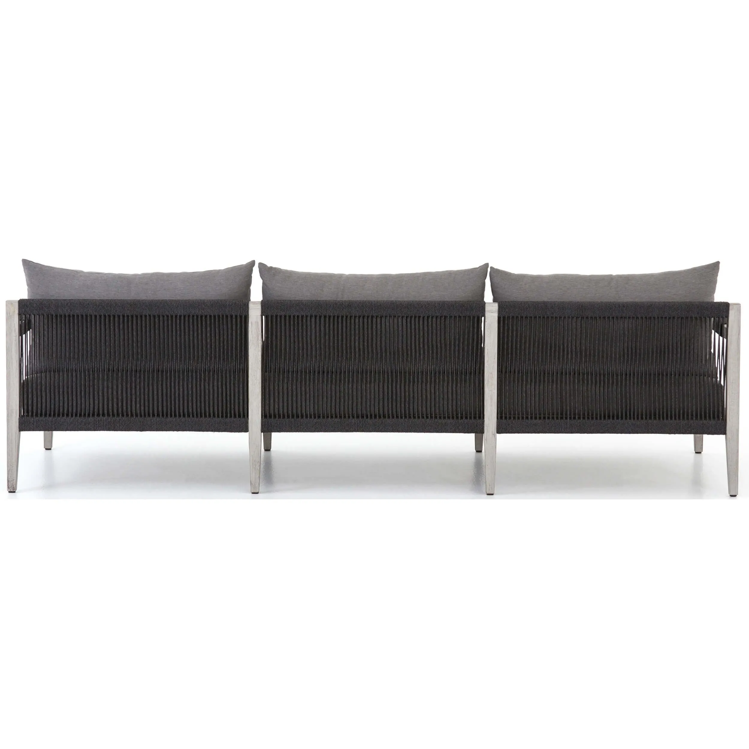 Sherwood Outdoor Sofa, Charcoal/Weathered Grey