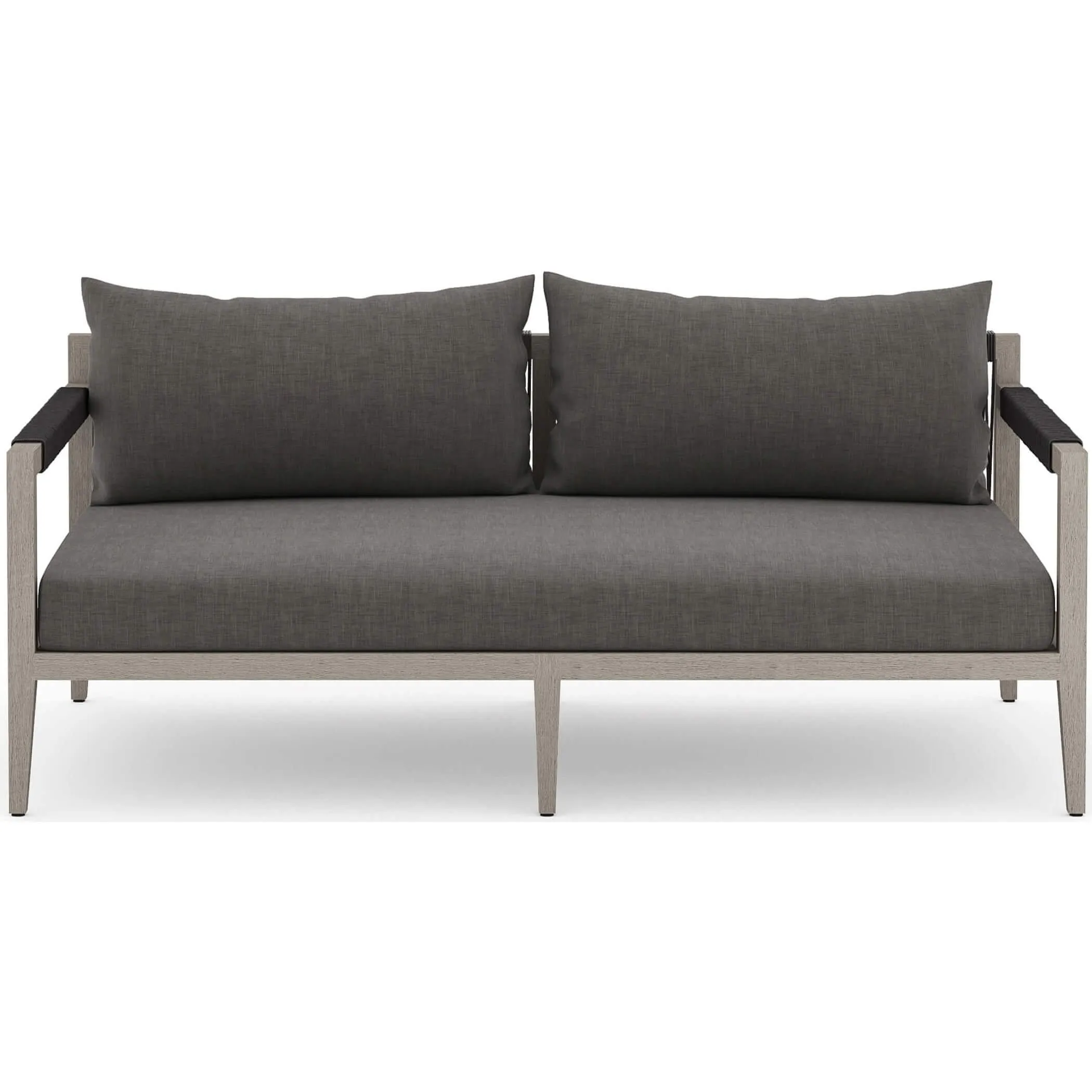 Sherwood Outdoor Sofa, Charcoal/Weathered Grey