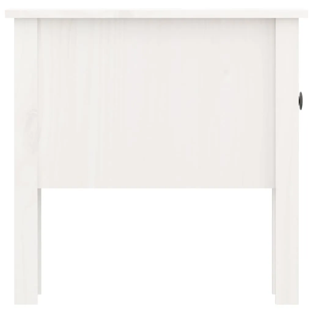 Side Tables 2 pcs White 50x50x49 cm Solid Wood Pine
