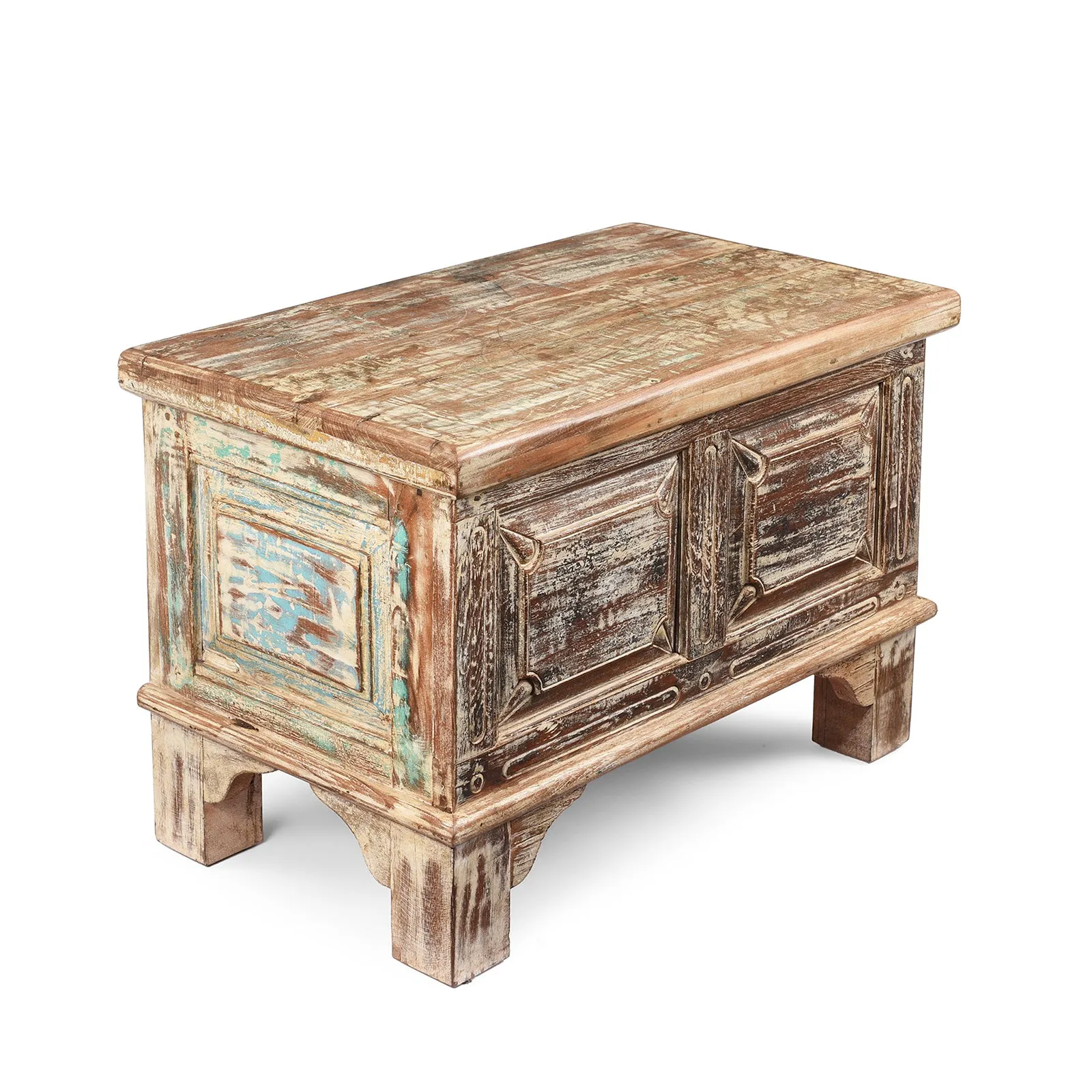 Small Blanket Chest Made From Reclaimed Teak