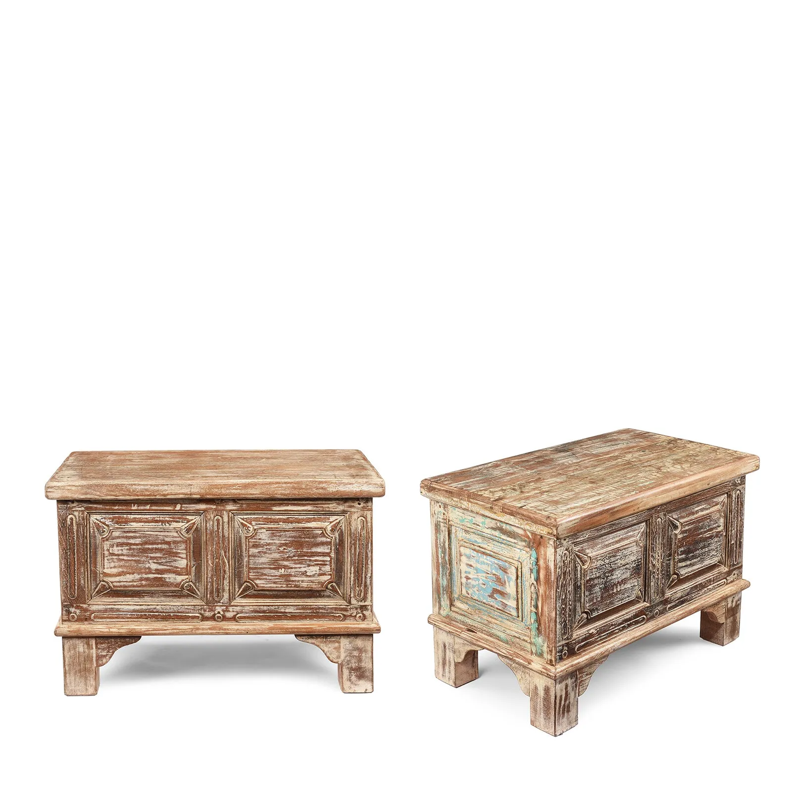 Small Blanket Chest Made From Reclaimed Teak