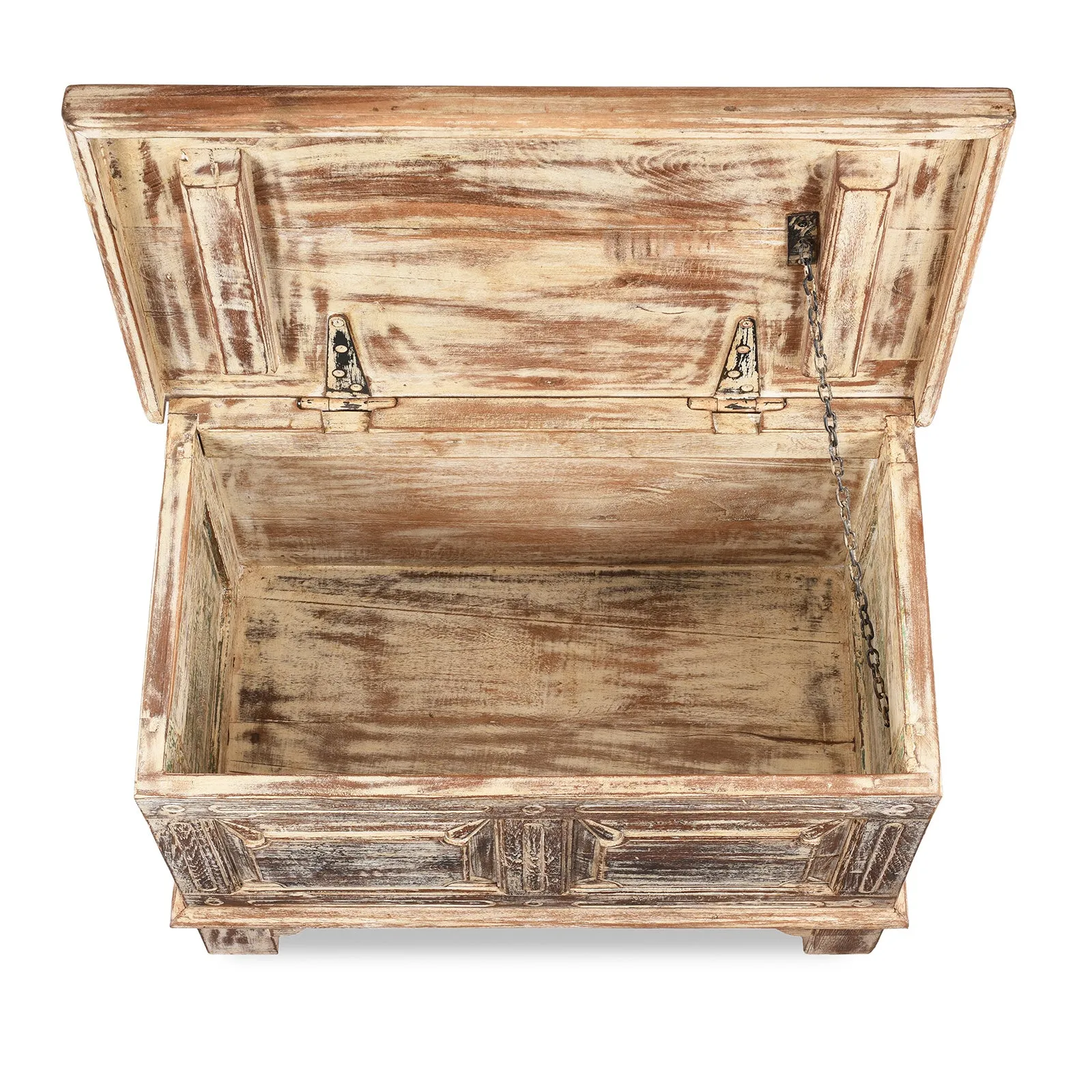 Small Blanket Chest Made From Reclaimed Teak