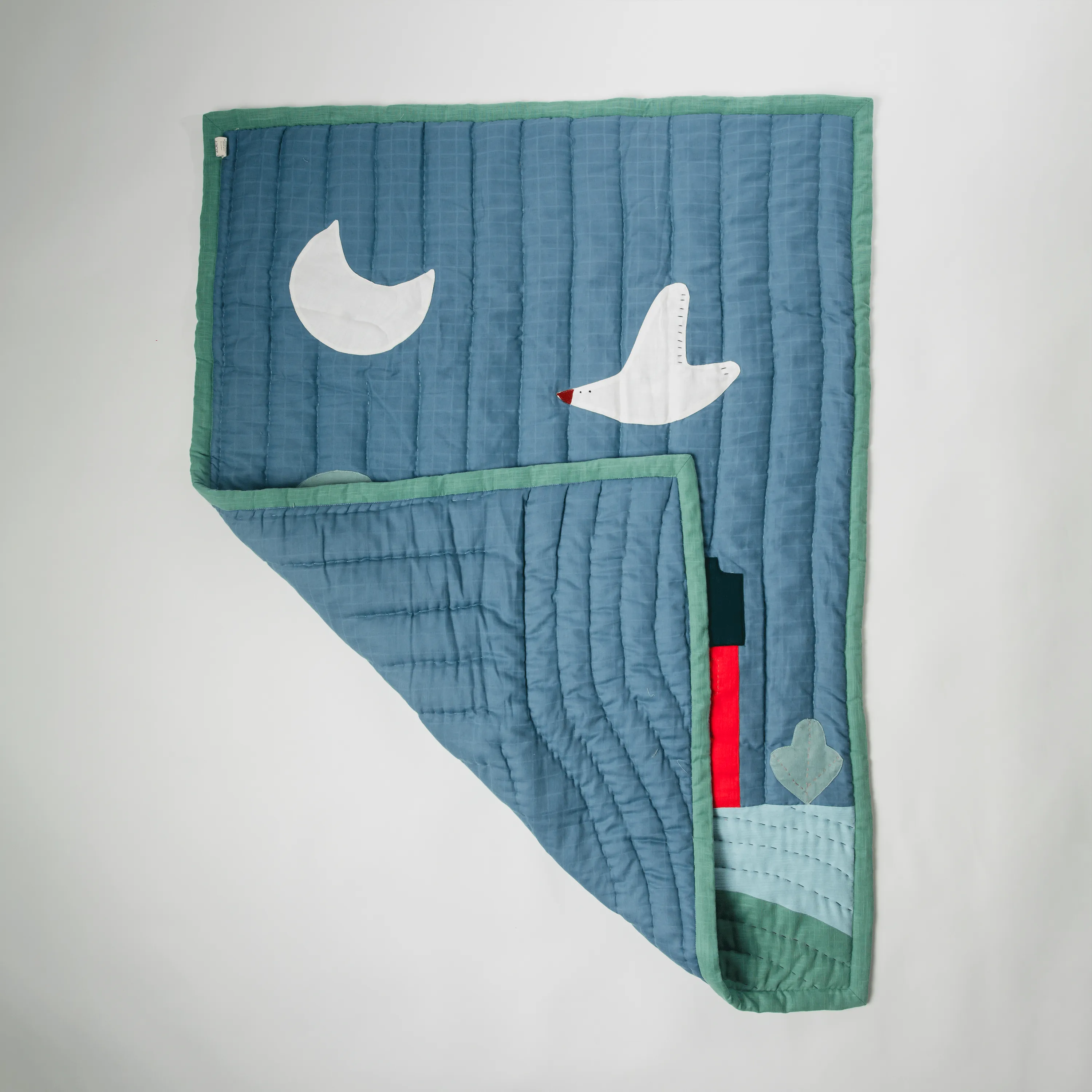 Something Beautiful is on the Horizon (Muslin Handmade Baby Quilt)